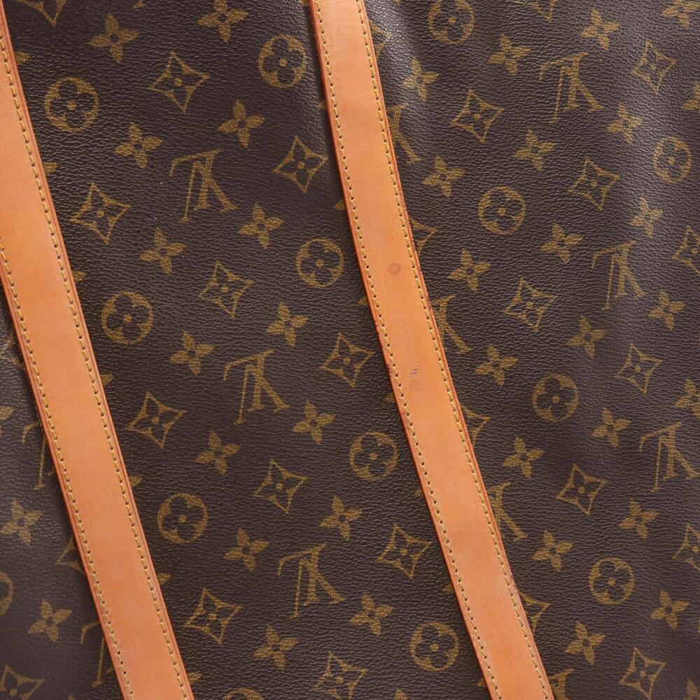 LOUIS VUITTON Brown Monogram Leather Keepall 55 Boston Bag - Picture 8 of 11